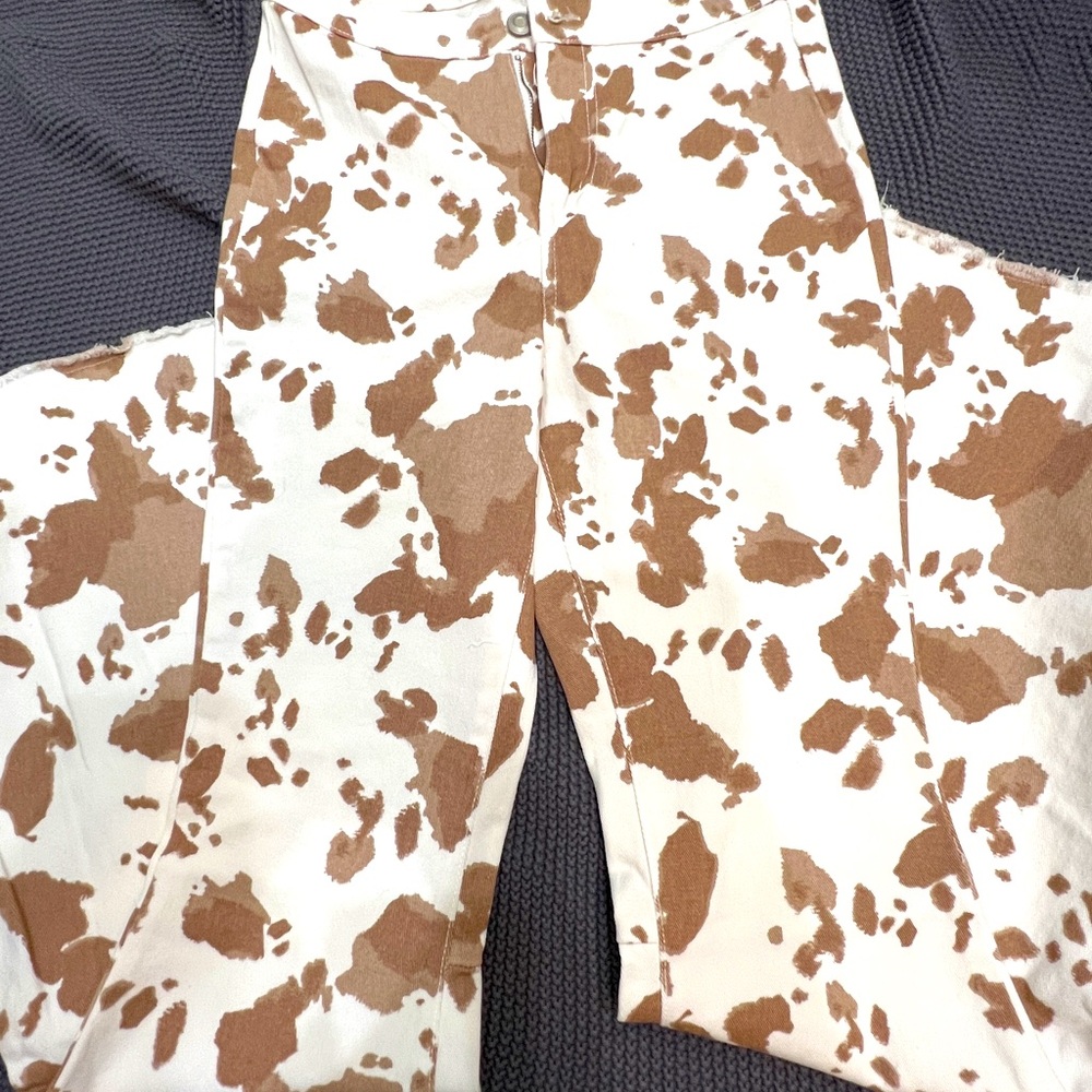 altar’d state cow print flares